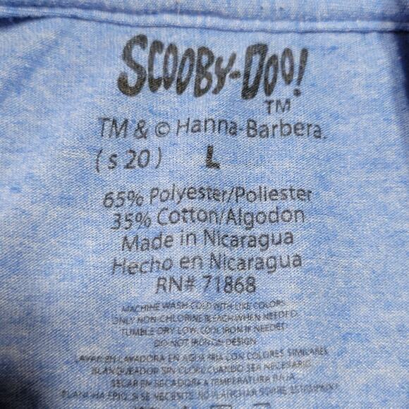 Scooby-Doo Blue Unisex Tee Haunted Run - Size Large - Picture 4 of 4